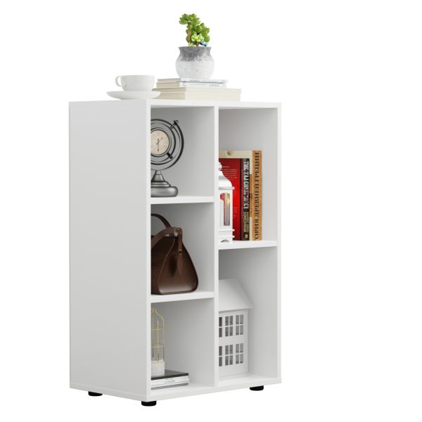   VDD – Garderobenschrank – Wandschrank – weiß – 5 Fächer