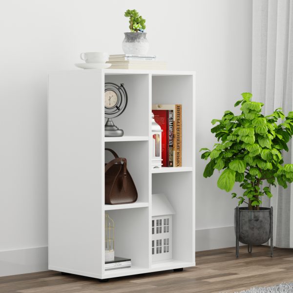   VDD – Garderobenschrank – Wandschrank – weiß – 5 Fächer