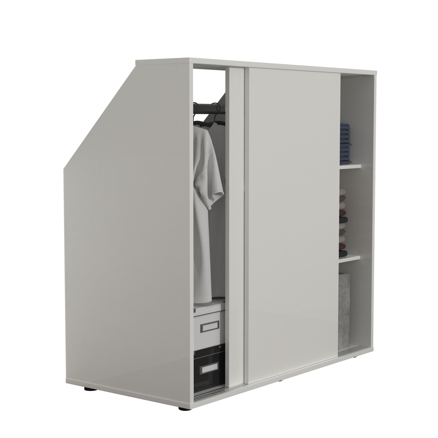 VDD – Schrägwandschrank – Kleiderschrank – Kleiderschrank – Aufbewahrungsschrank – Kleiderschrank