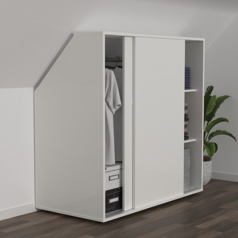 VDD – Schrägwandschrank – Kleiderschrank – Kleiderschrank – Aufbewahrungsschrank – Kleiderschrank - alternatives Bild