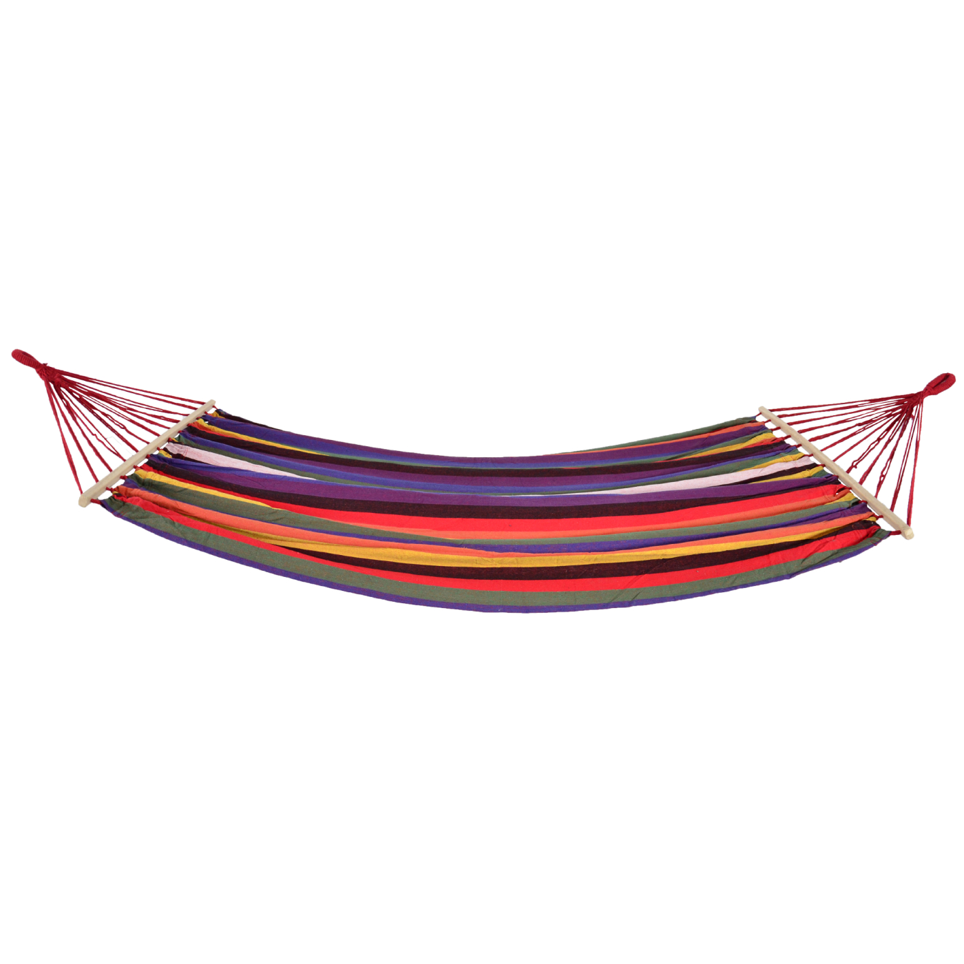 VDD - Hängematte - 220 x 160 - mehrfarbig rot - geeignet für 2 Personen