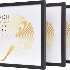 LP Vinyl Fotorahmen - schwarzer Fotorahmen