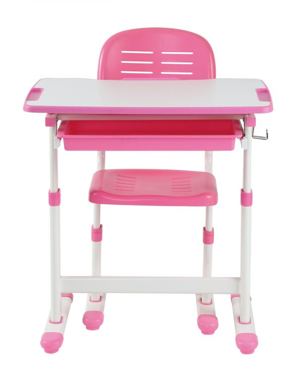  Schreibtisch Kinderzeichentisch mit Schreibtischstuhl – Schulbank – ergonomisch höhenverstellbar