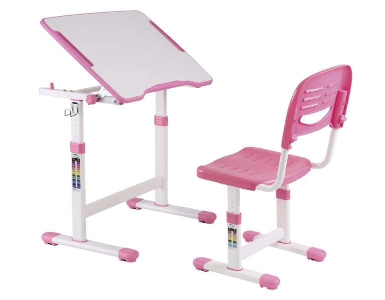 Schreibtisch mit Schreibtischstuhl Mädchen - Zeichentisch - ergonomisch höhenverstellbar - alternatives Bild