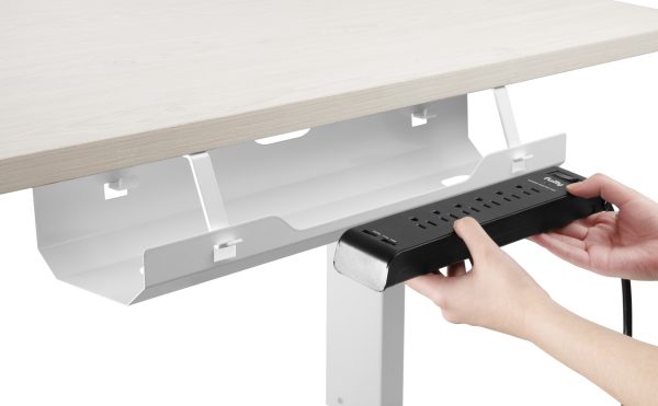   Kabelkanal für Untertisch – 60 cm breit – weiß