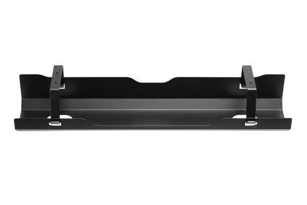  Kabelwanne für unter dem Schreibtisch – 60 cm breit – schwarz