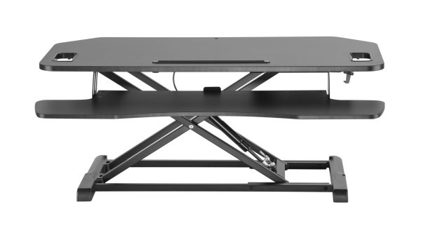   Schreibtischerhöhung Sitz-Steh-Arbeitsplatz – ergonomisch höhenverstellbarer Schreibtisch – 95 cm br
