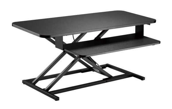   Sitz-Steh-Schreibtischerhöhung ergonomisch – Arbeitsplatz höhenverstellbar – 95 cm breit