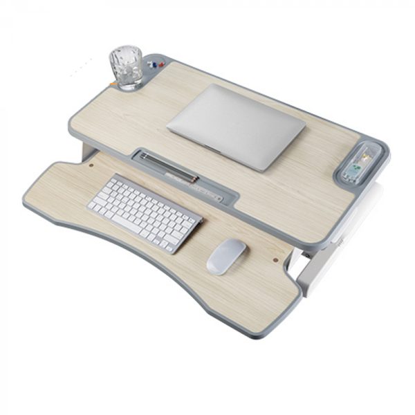   Desk Riser Sitz-Steh-Arbeitsplatz – ergonomisch verstellbarer Schreibtisch – 80 cm breit