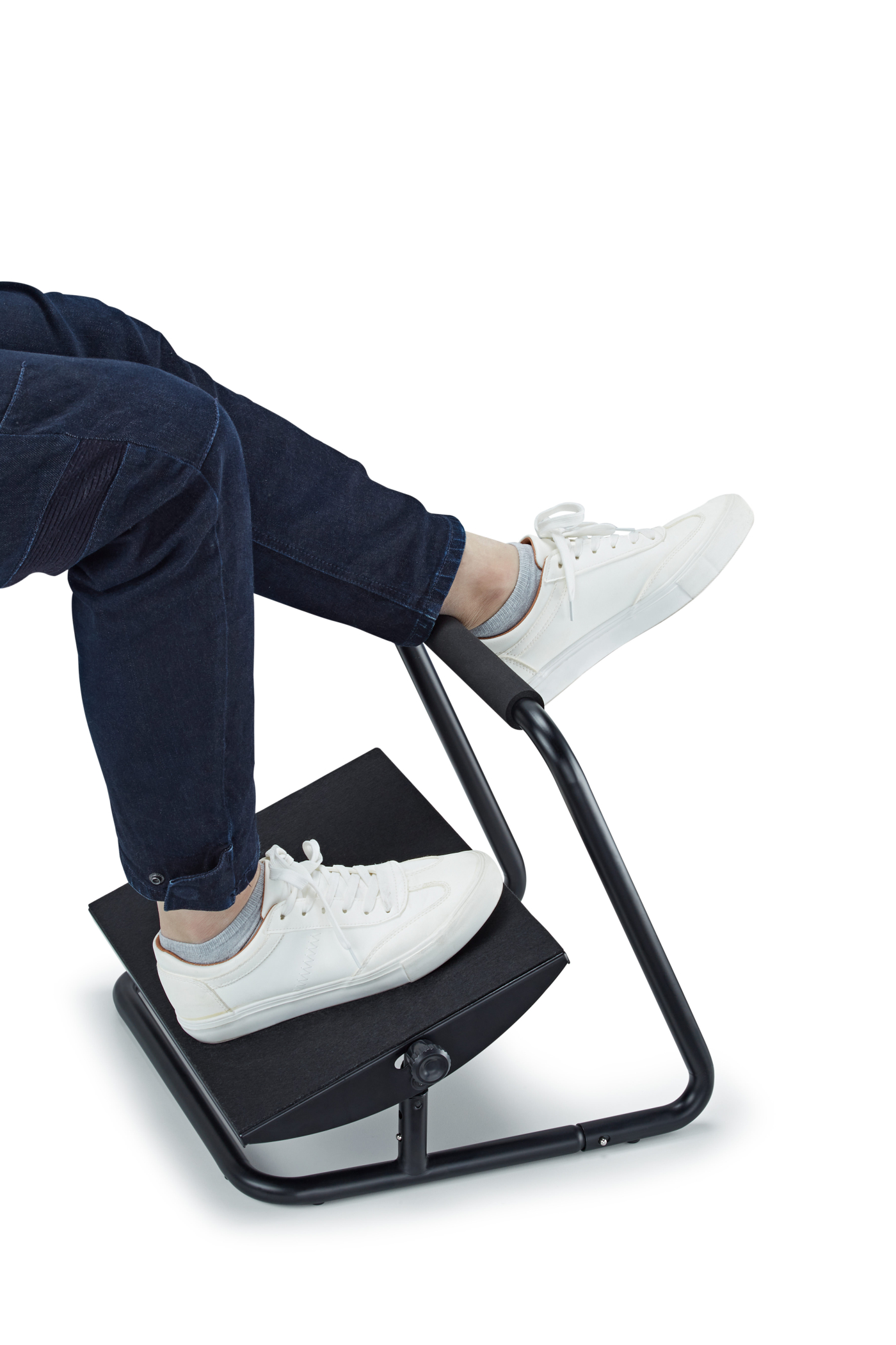 Hocker Schreibtisch ergonomisch verstellbar - Fußstütze - neigbar höhenverstellbar - alternatives Bild