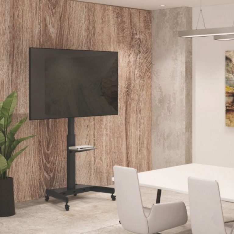 TV-Ständer - TV-Stativ - TV-Fuß - fahrbar - höhenverstellbar bis 160 cm - alternatives Bild