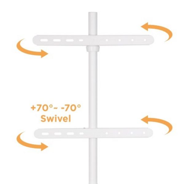   TV-Ständer Standard Maler Staffelei Design Studio – Bildschirm drehbar – bis zu 65 Zoll