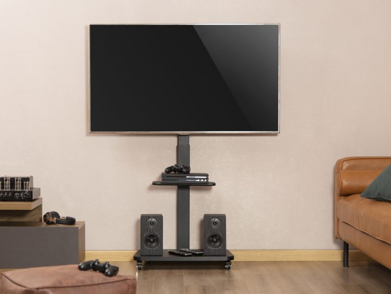 TV-Ständer fahrbar - drehbar - 32 Zoll bis 65 Zoll - alternatives Bild