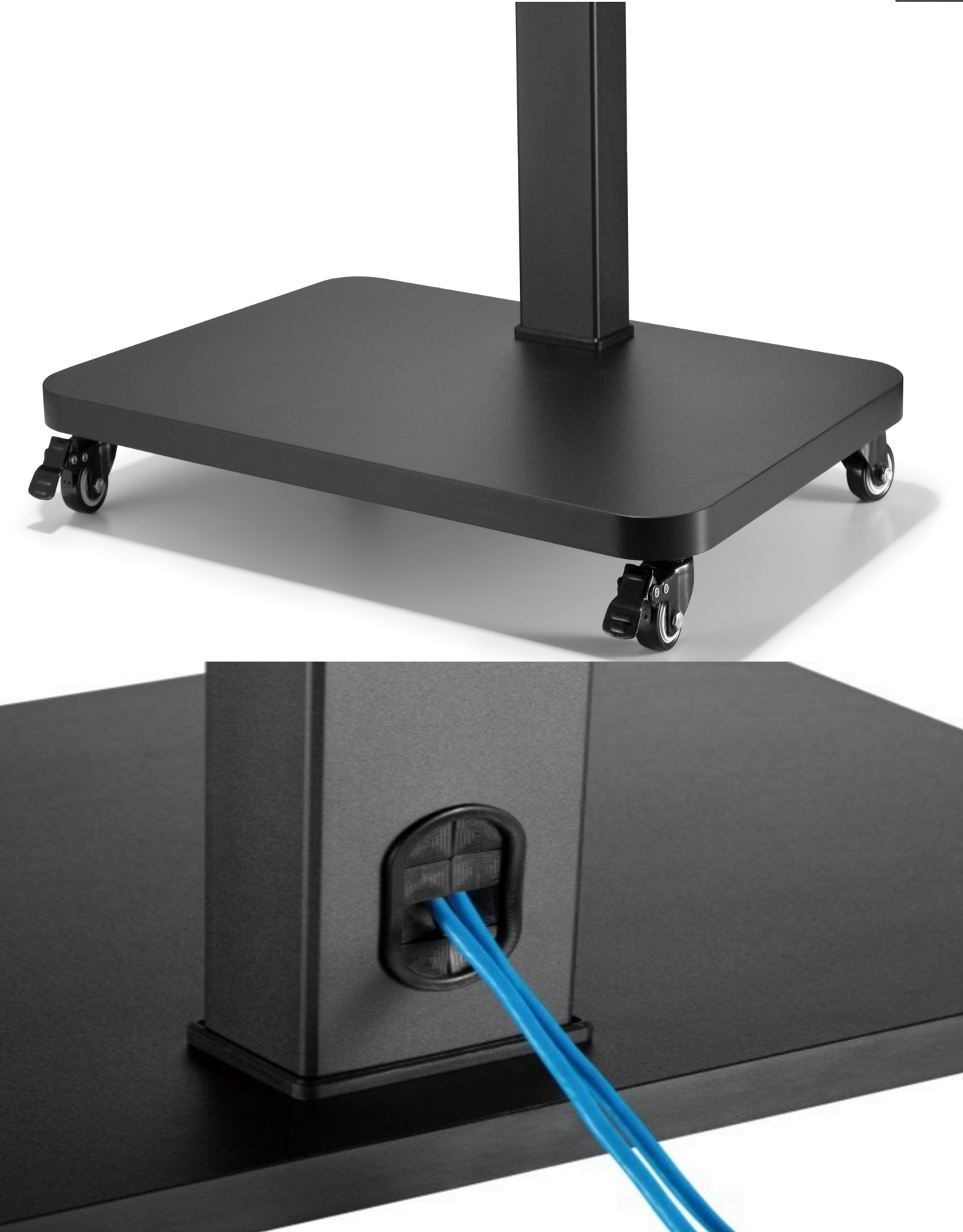 TV-Ständer fahrbar - drehbar - 32 Zoll bis 65 Zoll - VDD World DE TV-Ständer fahrbar - drehbar - 32 Zoll bis 65 Zoll - VDD World DE