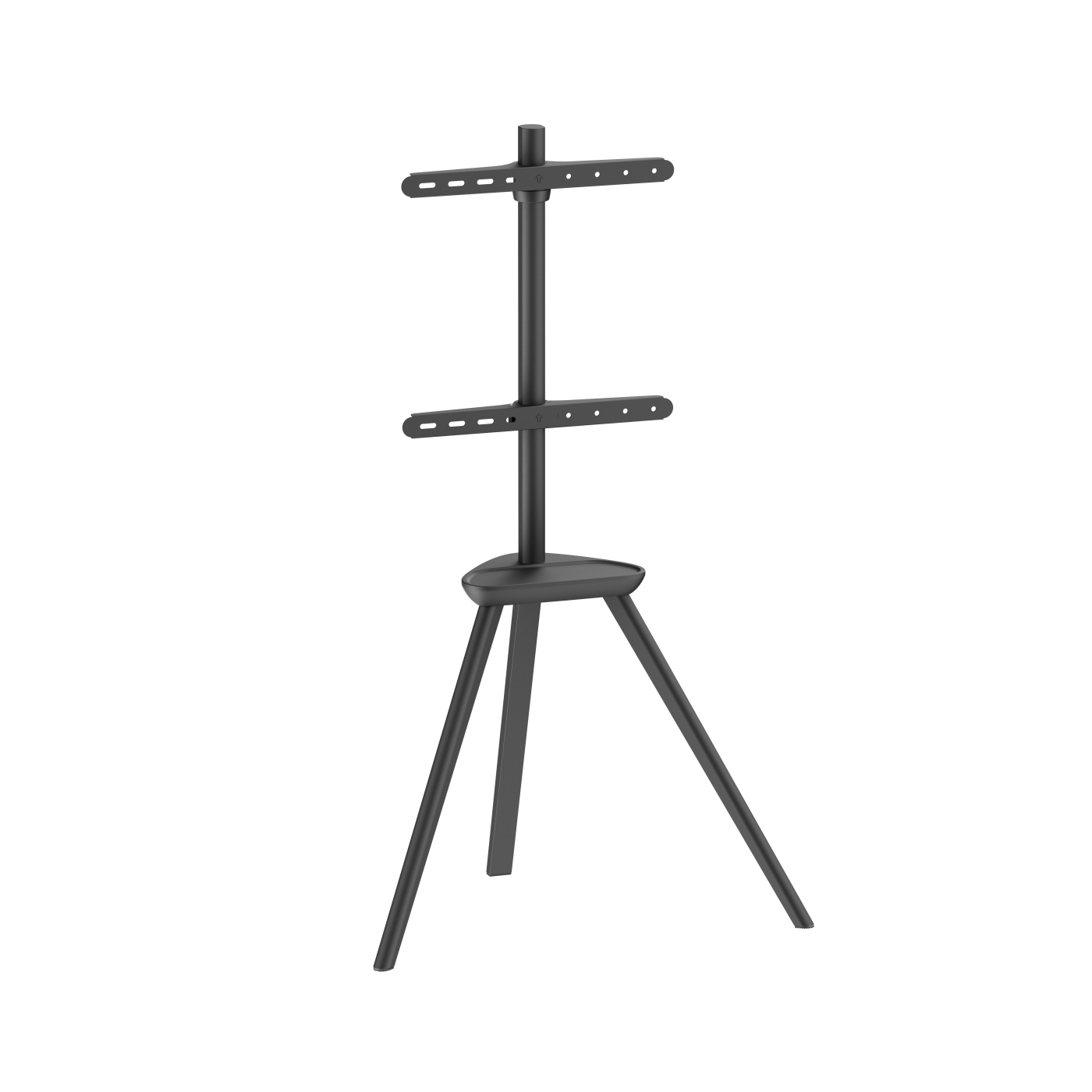 VDD TV-Ständer - Bodenständer - Studiostativ - Staffelei Design - bis zu 65 Zoll - Schwarz