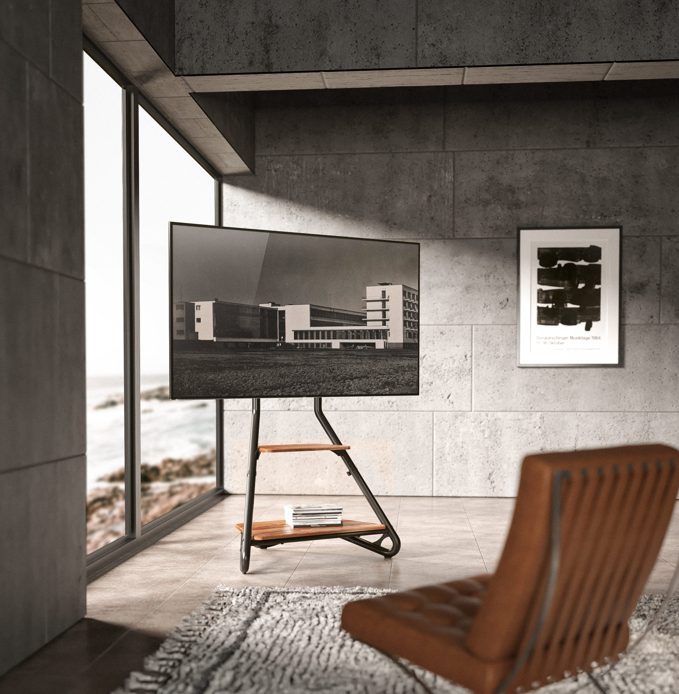 TV-Stativ-Studio-Design - alternatives Bild