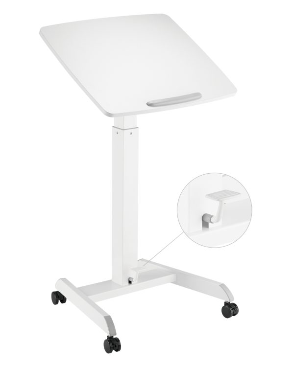   Schreibtisch-Sitz-Steh-Laptoptisch – Präsentationstisch – fahrbar – höhenverstellbar