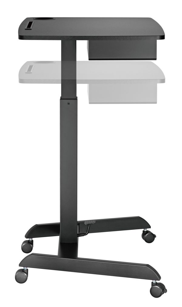   Schreibtisch-Sitz-Steh-Laptoptisch – Präsentationstisch – fahrbar – höhenverstellbar