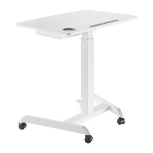 Sitz-Steh-Schreibtisch mobil - Laptoptisch - mobiler Arbeitsplatz - Präsentationstisch