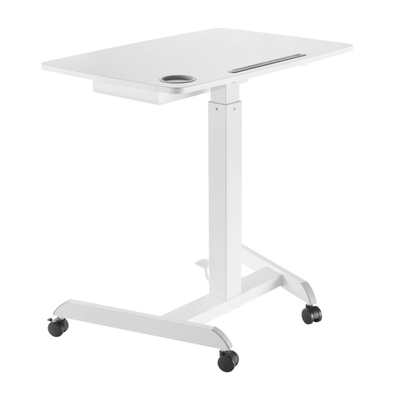Sitz-Steh-Schreibtisch mobil - Laptoptisch - mobiler Arbeitsplatz - Präsentationstisch