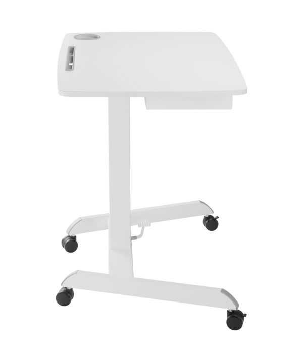   Sitz-Steh-Schreibtisch mobil – Laptoptisch – mobiler Arbeitsplatz – Präsentationstisch