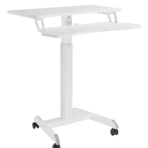 Schreibtisch-Sitz-Steh-Laptop-Tisch - fahrbar - höhenverstellbar
