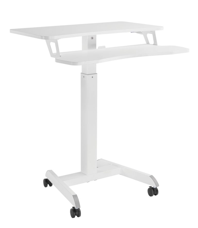 Schreibtisch-Sitz-Steh-Laptop-Tisch - fahrbar - höhenverstellbar