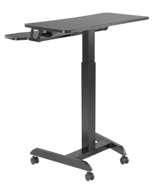   Schreibtisch-Sitz-Steh-Laptop-Tisch – fahrbar – höhenverstellbar