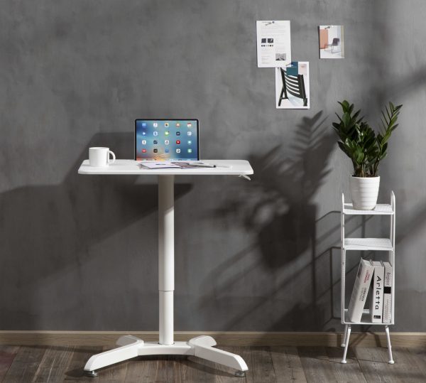   Schreibtisch-Sitzständer verstellbar – Laptoptisch – Arbeitsplatte 71 cm x 50 cm