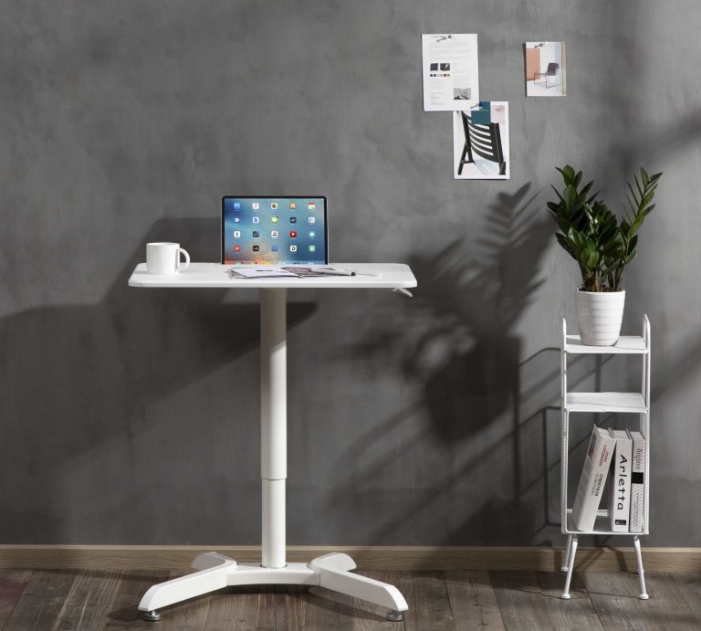 Schreibtisch-Sitzständer verstellbar - Laptoptisch - Arbeitsplatte 71 cm x 50 cm - alternatives Bild