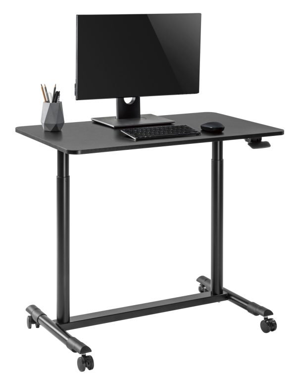   Schreibtisch-Sitz-Ständer mobil – Laptoptisch – höhenverstellbar