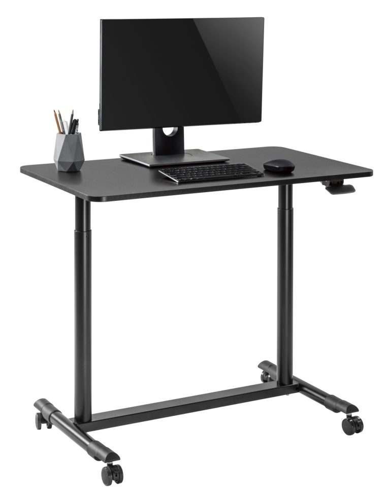 Schreibtisch-Sitz-Ständer mobil - Laptoptisch - höhenverstellbar