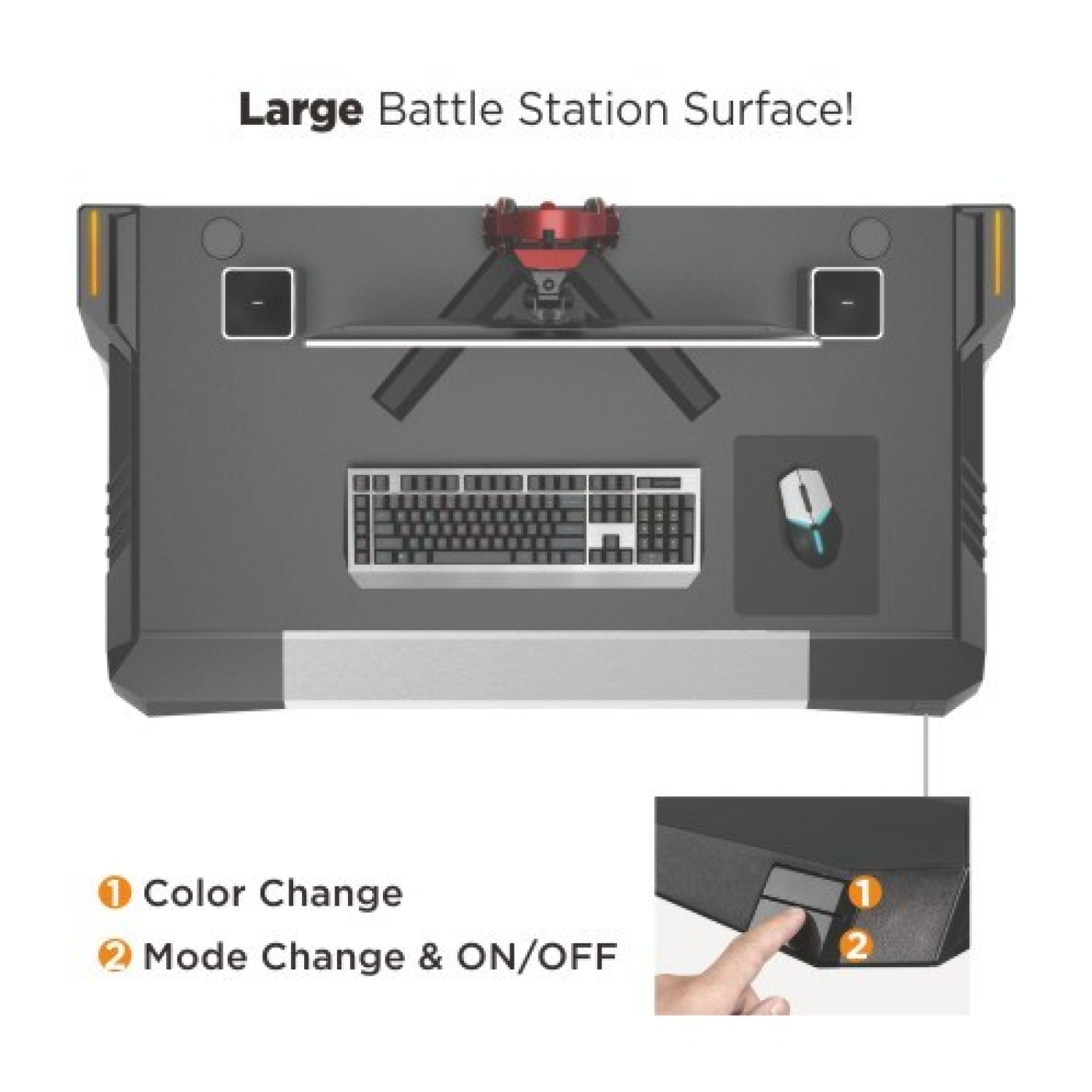 Spieltisch Tisch Thomas Design - mit LED-Beleuchtung - Gaming-Schreibtisch einrichten - VDD World DE Spieltisch Tisch Thomas Design - mit LED-Beleuchtung - Gaming-Schreibtisch einrichten - VDD World DE