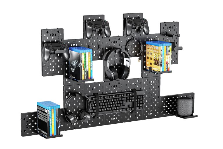Modulares Aufbewahrungssystem für Controller, Konsole, Spiele und Headset