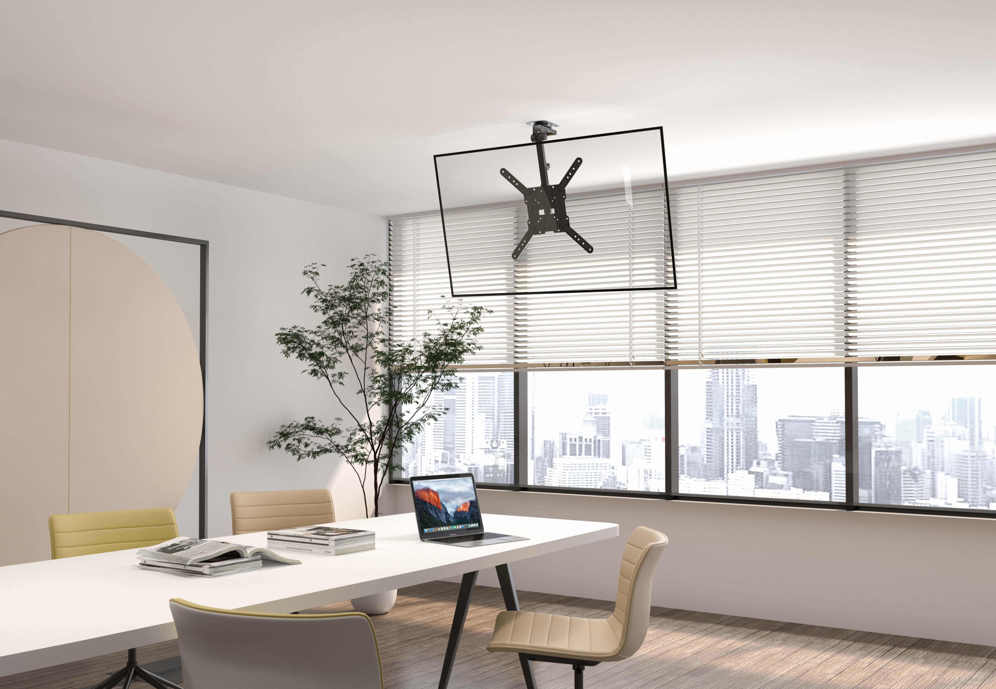 TV-Bildschirm zur Deckenmontage - zusammenklappbar, drehbar, neigbar - 23 bis 55 Zoll - VDD World DE TV-Bildschirm zur Deckenmontage - zusammenklappbar, drehbar, neigbar - 23 bis 55 Zoll - VDD World DE