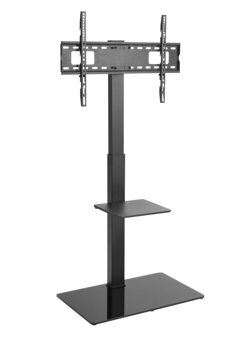 TV-Ständer - TV-Ständer - TV-Basis - drehbar - höhenverstellbar 134 cm bis 146 cm - schwarz