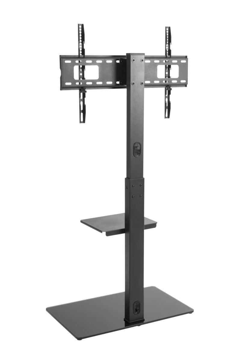 TV-Ständer - TV-Ständer - TV-Basis - drehbar - höhenverstellbar 134 cm bis 146 cm - schwarz - alternatives Bild
