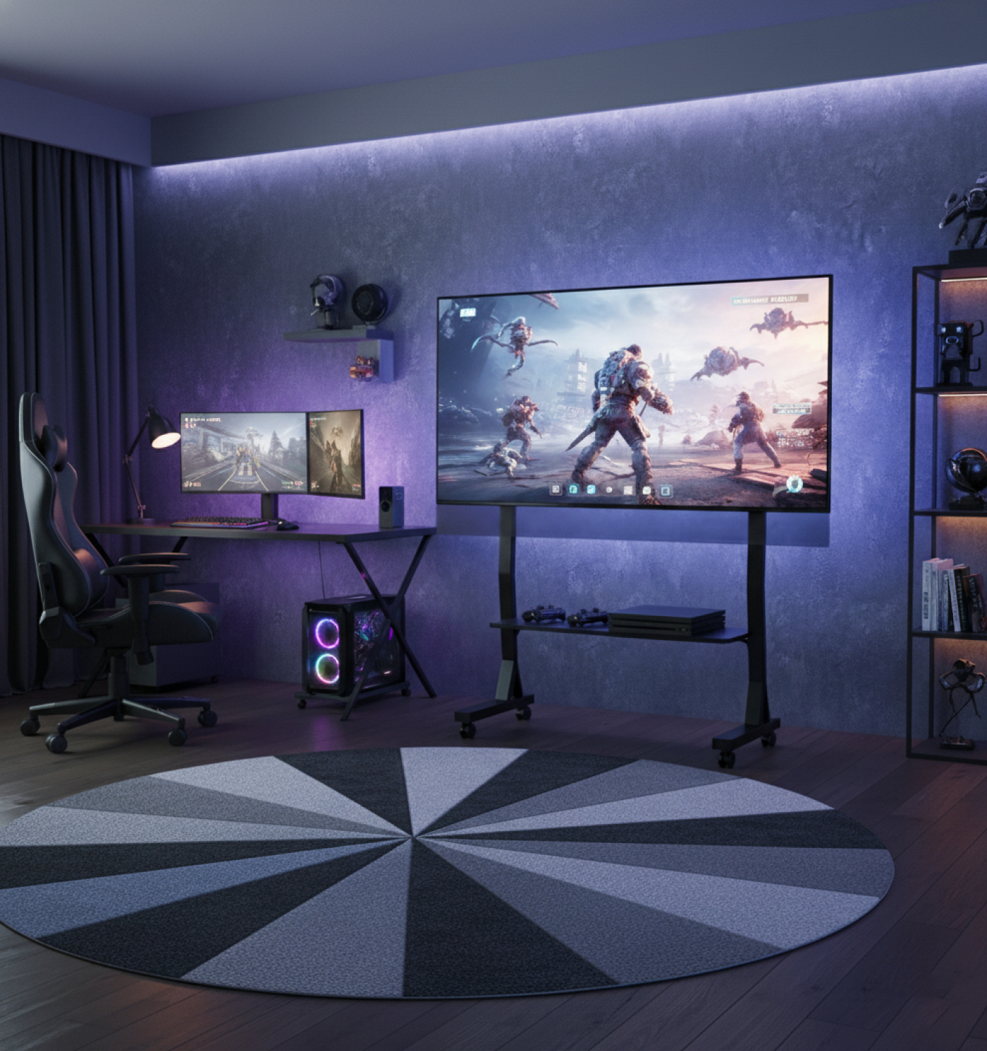 TV-Standard mobil - drehbar - 45 Zoll bis 90 Zoll - VDD World DE TV-Standard mobil - drehbar - 45 Zoll bis 90 Zoll - VDD World DE