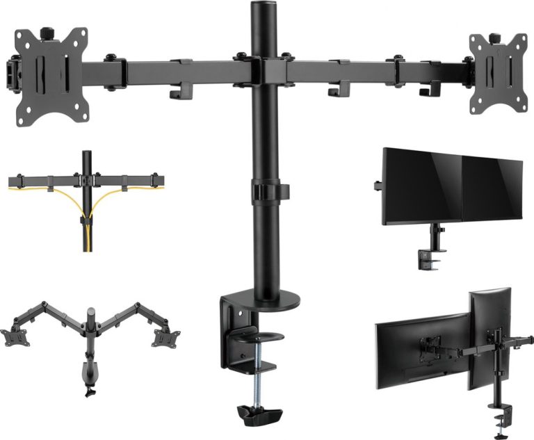 Monitorarm Gaming 2 Bildschirme - Monitorhalterung - drehbar und neigbar