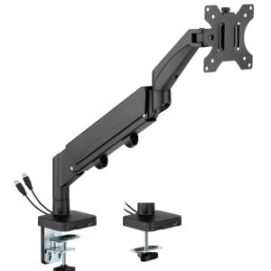Monitorhalterung gasfeder - monitorarm - usb 3.0 und typ c - drehbar neigbar drehbar
