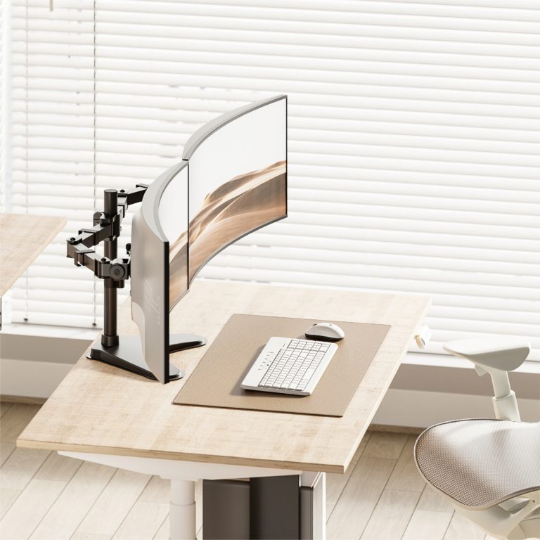 Monitorständer höhenverstellbar - Bildschirm drehbar neigbar drehbar - VDD World DE