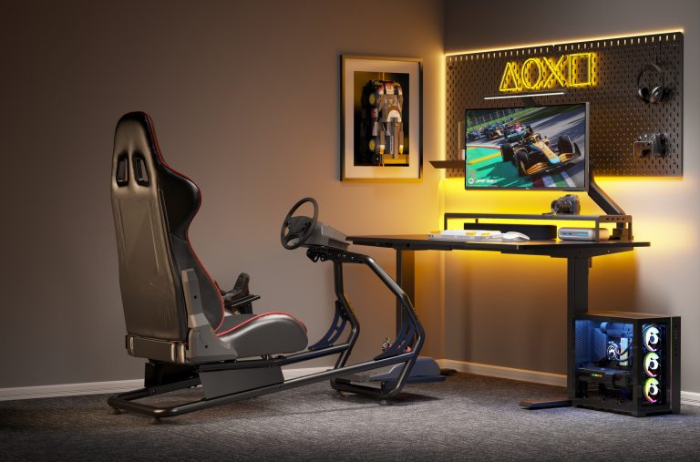Rennsitz-Cockpit-Simulator - voll einstellbar - ohne Monitorhalter - alternatives Bild