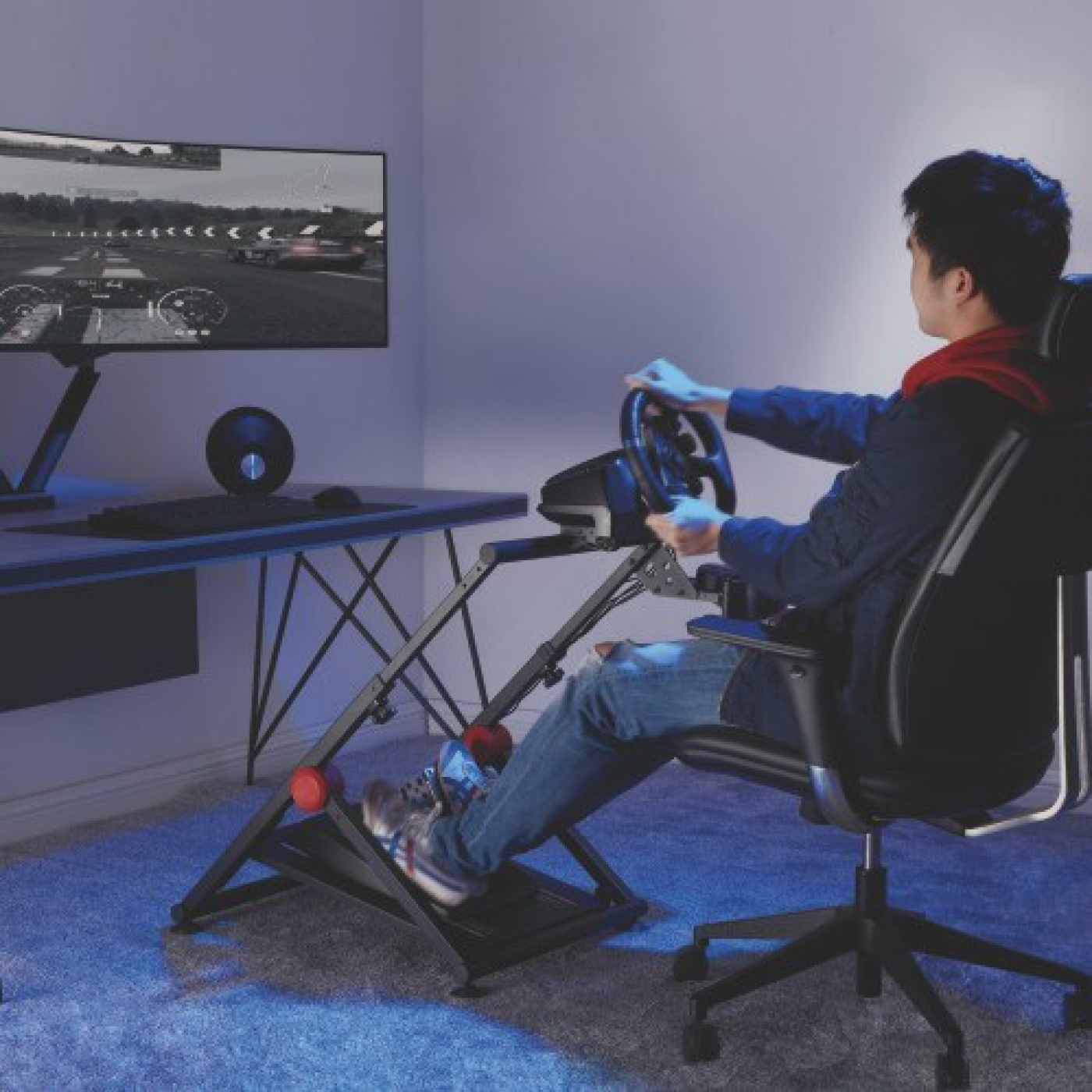 VDD Kompatibel mit Logitech & Fanatec - Lenkradständer - Rennlenkradständer - Renncockpit - alternatives Bild