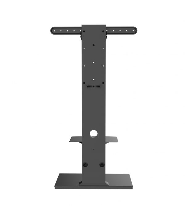   TV-Ständer – TV-Ständerfuß – Holz mit Glas – höhenverstellbar bis 125 cm