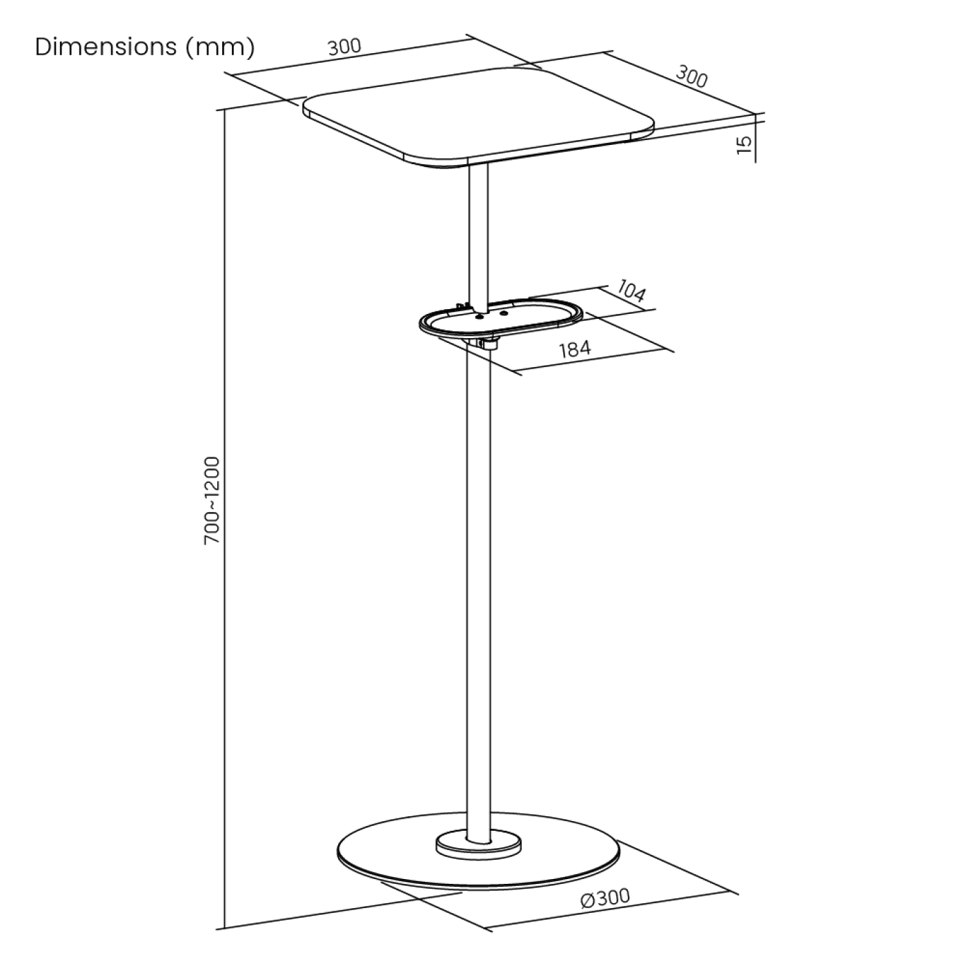 VDD - Beamerständer - Plattenständer - Medienregal - schwarz - VDD World DE VDD - Beamerständer - Plattenständer - Medienregal - schwarz - VDD World DE