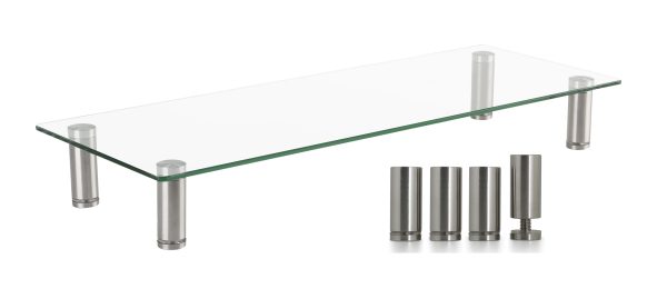   Monitor Bildschirmerhöhung höhenverstellbares Aluminiumglas