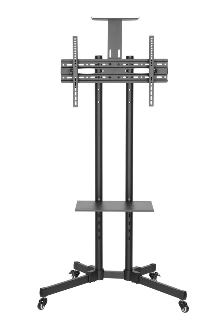 TV-Monitorständer - mobil - mit Kamerahalterung - höhenverstellbar bis 145 cm