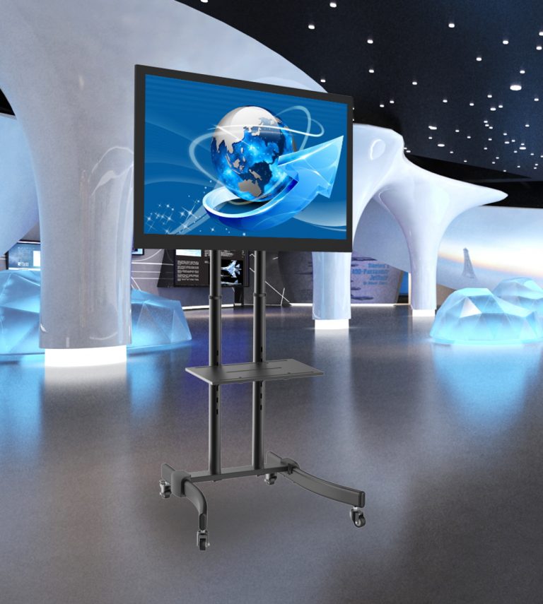 TV-Standard-Stativ - mobil - höhenverstellbar und neigbar - 171 cm hoch - alternatives Bild