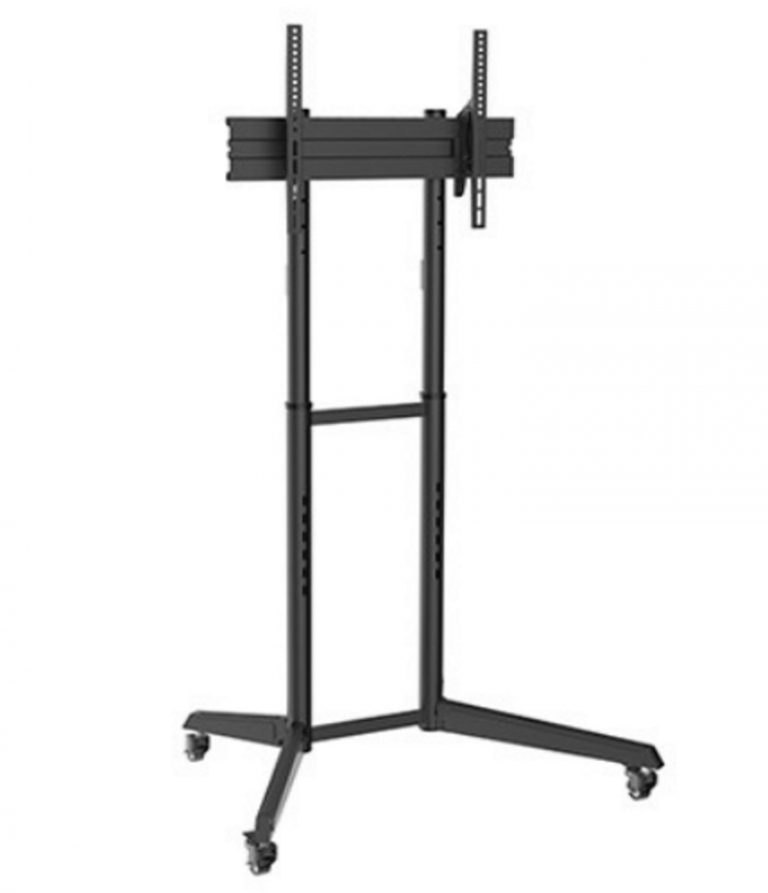TV-Monitor Standard Stativ mobil - höhenverstellbar und neigbar - 166 cm hoch