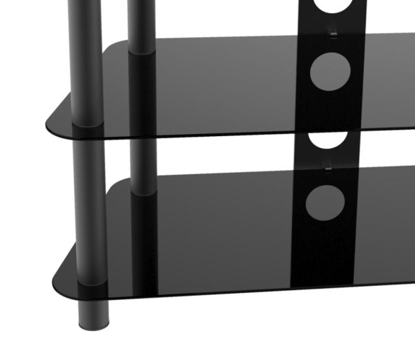   TV-Schrankmöbel – TV-Sideboard – Audiomöbel – 80 cm breit – schwarz